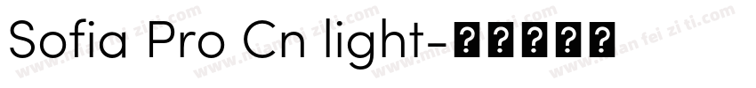 Sofia Pro Cn light字体转换
